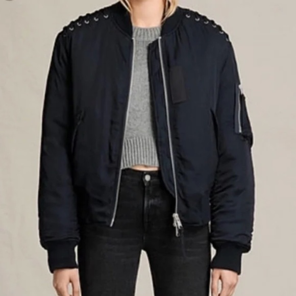 All saints bree laced bomber Clearance